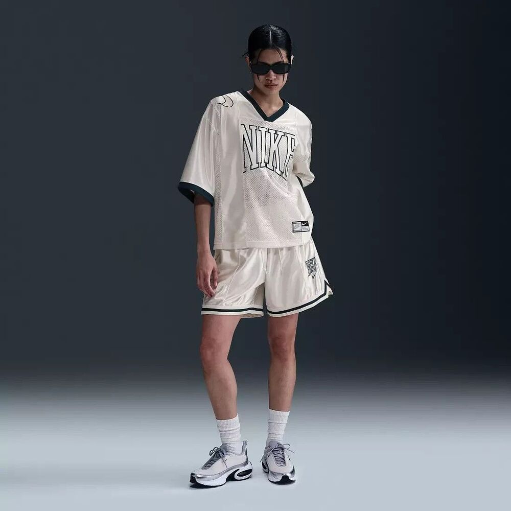 New Nike Sportswear Oversized Street Graphic Jersey Sail Size Large - Picture 2 of 8